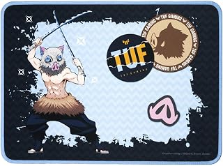 ASUS TUF Gaming P1 Demon Slayer Nezuko Mouse Pad - Water-Resistant Nano-Coated, Anti-Fray Stitching, Non-Slip Base, Portable Gamer Essential