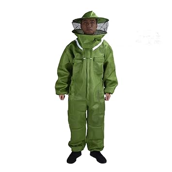 Bee Suit, Soft Ventilated Bee Comfortable Beekeeping Suit Breathable Foldable Easy to Clean Detachable for Bee Keeper for Beekeeping