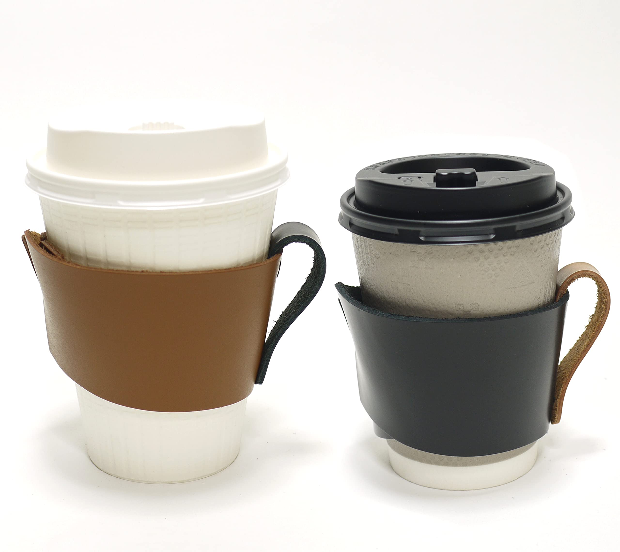 Amazon.co.jp: 本革/レザー カップホルダー/スリーブ ワンタッチサイズ