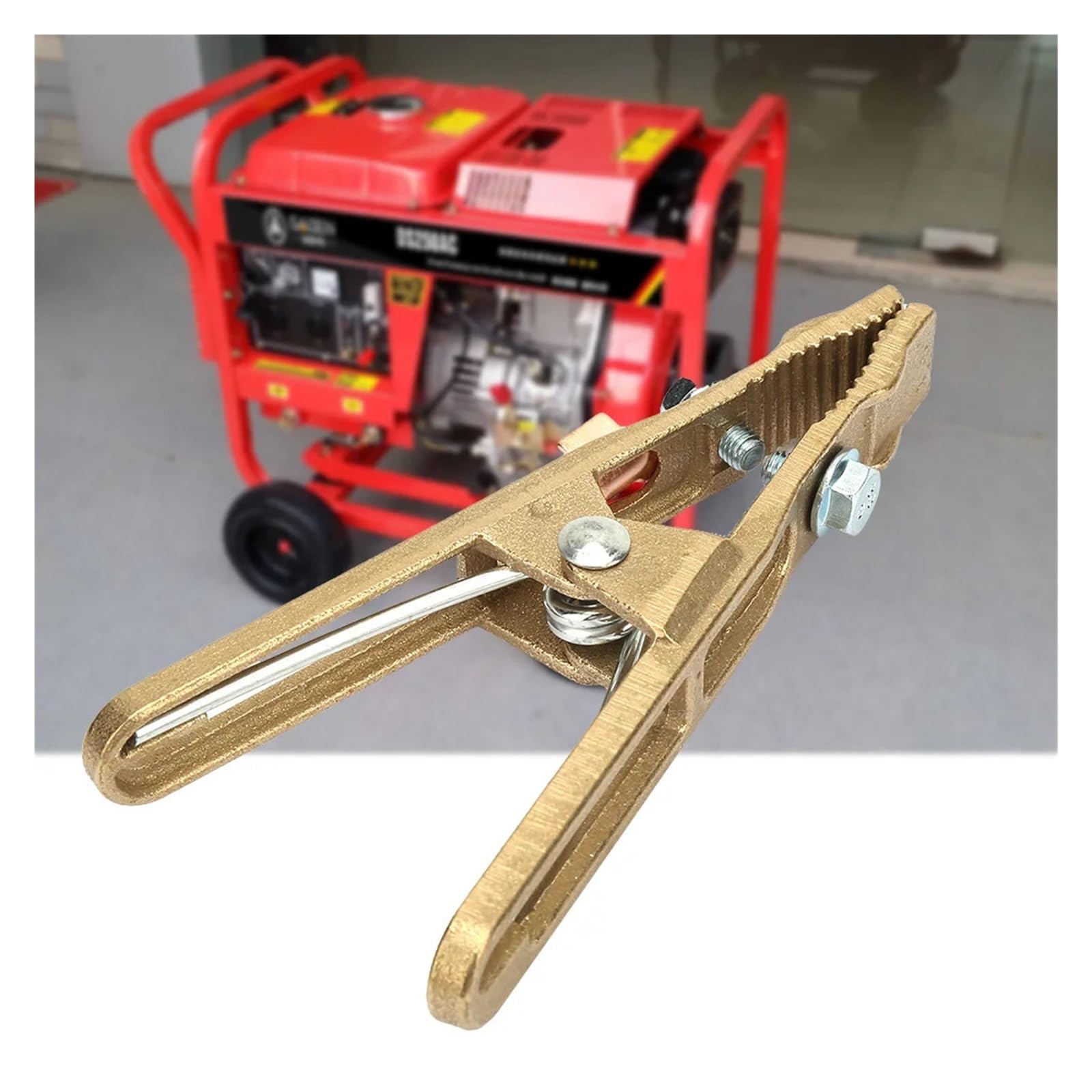 Pinza massa per saldatrice Morsetto di terra for saldatura a terra a forma di materiale in ottone 260/300/500A(500A)