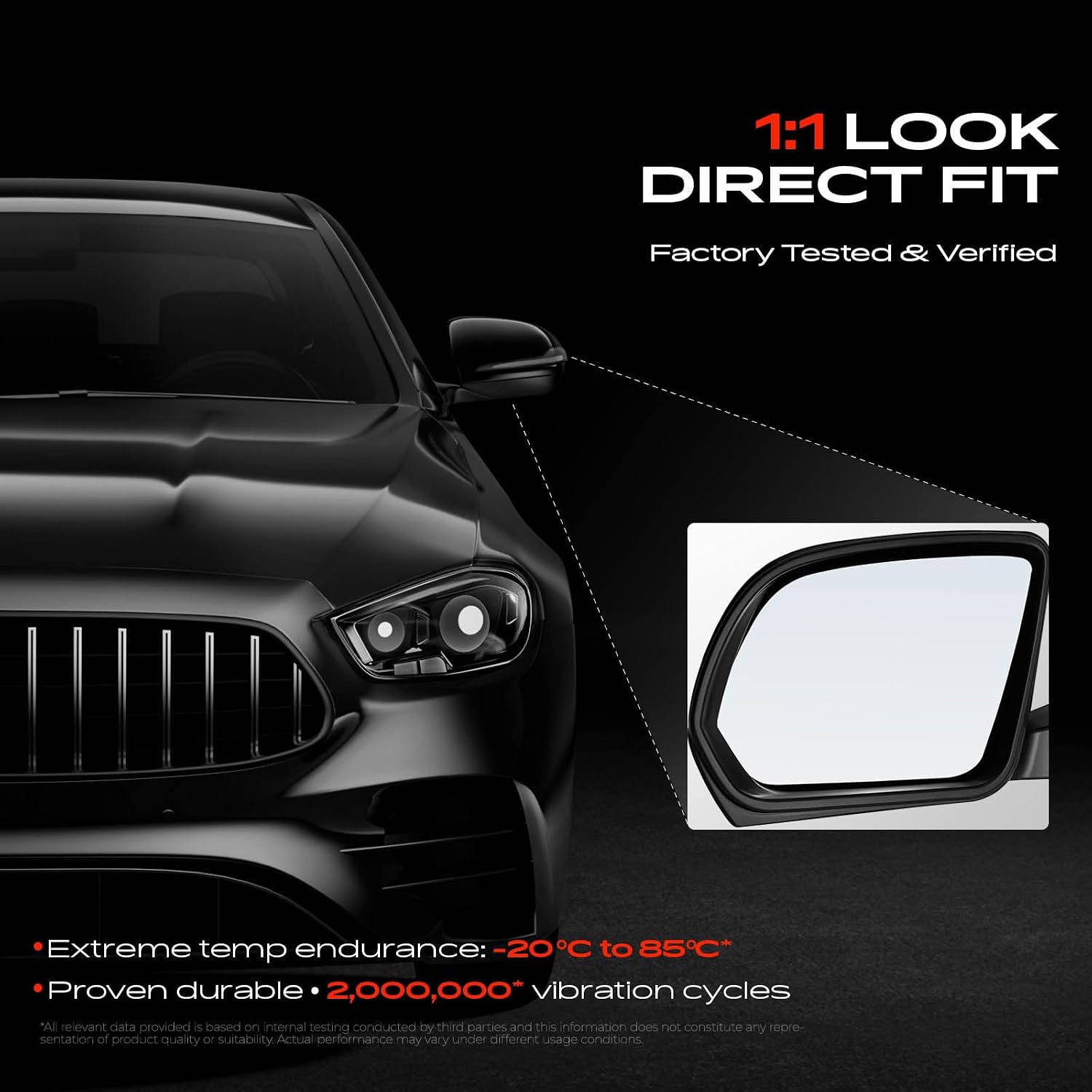 A-Premium Driver Side Manual Door Mirror Compatible with Mercedes-Benz image 5