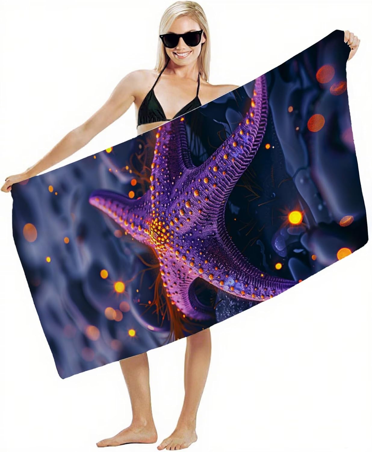Beach Towel 90x180cm Bath Towels, Quick Dry Microfiber Towel, Sand Free, Super Absorbent, Lightweight, Compact Design, Towels for Bathroom Travel, Pool, Gym, Camping, Beach Vacation Essentials A2-345