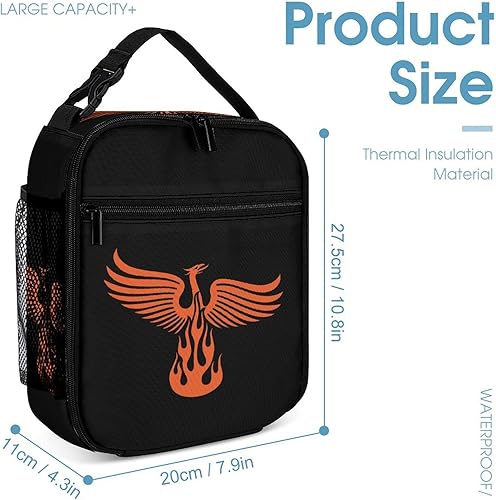 Miniatura 2 de Phoenix Fire Bird Insulated Lunch Bag for Women Men Reusable Lunch Box Tote Bag for Work Travel
