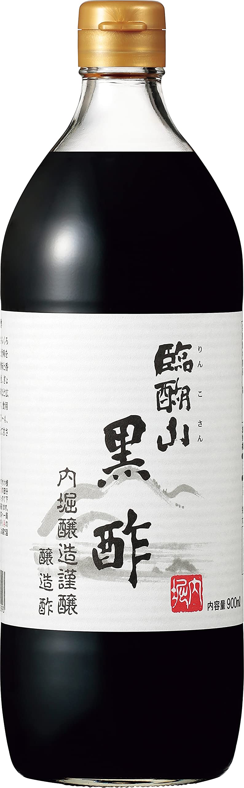 内堀醸造 臨醐山黒酢 900ml 酢 調味料 ドリンク お酢 国産玄米100% りんこさん 飲む酢 日本 瓶 1本