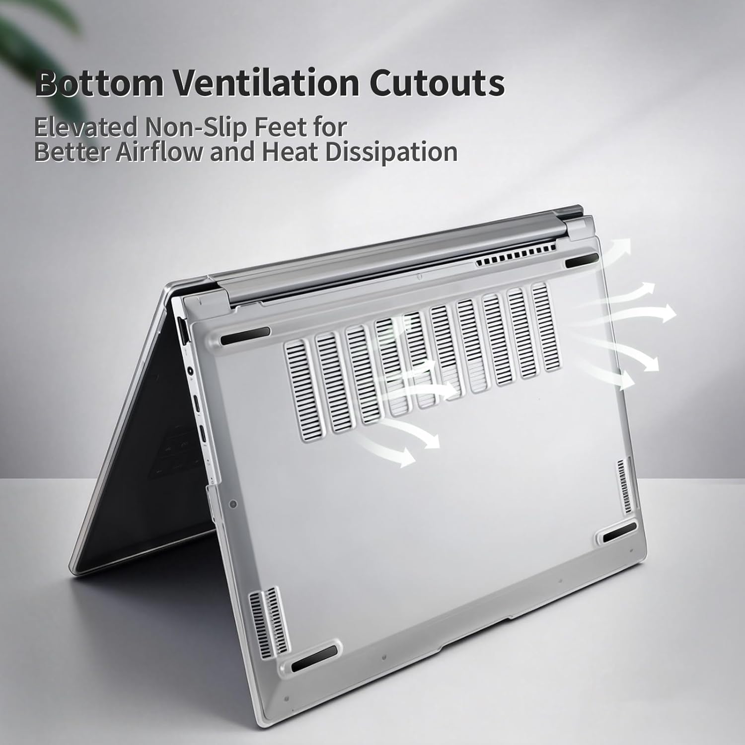 Laptop Case Set for ASUS Zenbook 14 (2025) 14 inch Scratch-Resistant & Drop-Resistant Hard Shell Frosted Transparent​ Protective Cover + Keyboard Cover