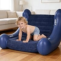 iigala Inflatable Sensory Rocker Chair for Kids with Autism & Special Needs - 2025 Fleece Upgrade, Patented Ted Airbounce Tech, Extra Large
