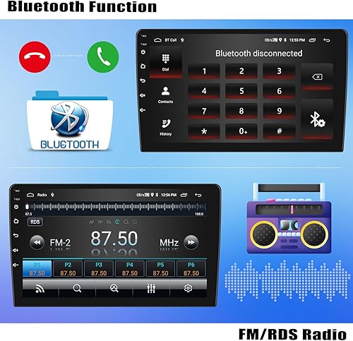 Miniatura 4 de 2+32G Android 11 Car Stereo para Hyundai I10 2013-2018 con Apple Carplay Android Auto, pantalla táctil de 9 '' en Dash GPS Radio con Navi WiFi