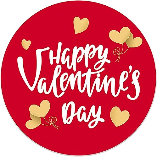 Etiquetas adhesivas para el día de San Valentín, etiquetas de regalo para el día de San Valentín, etiquetas de San Valentín de 1.5 pulgadas,
