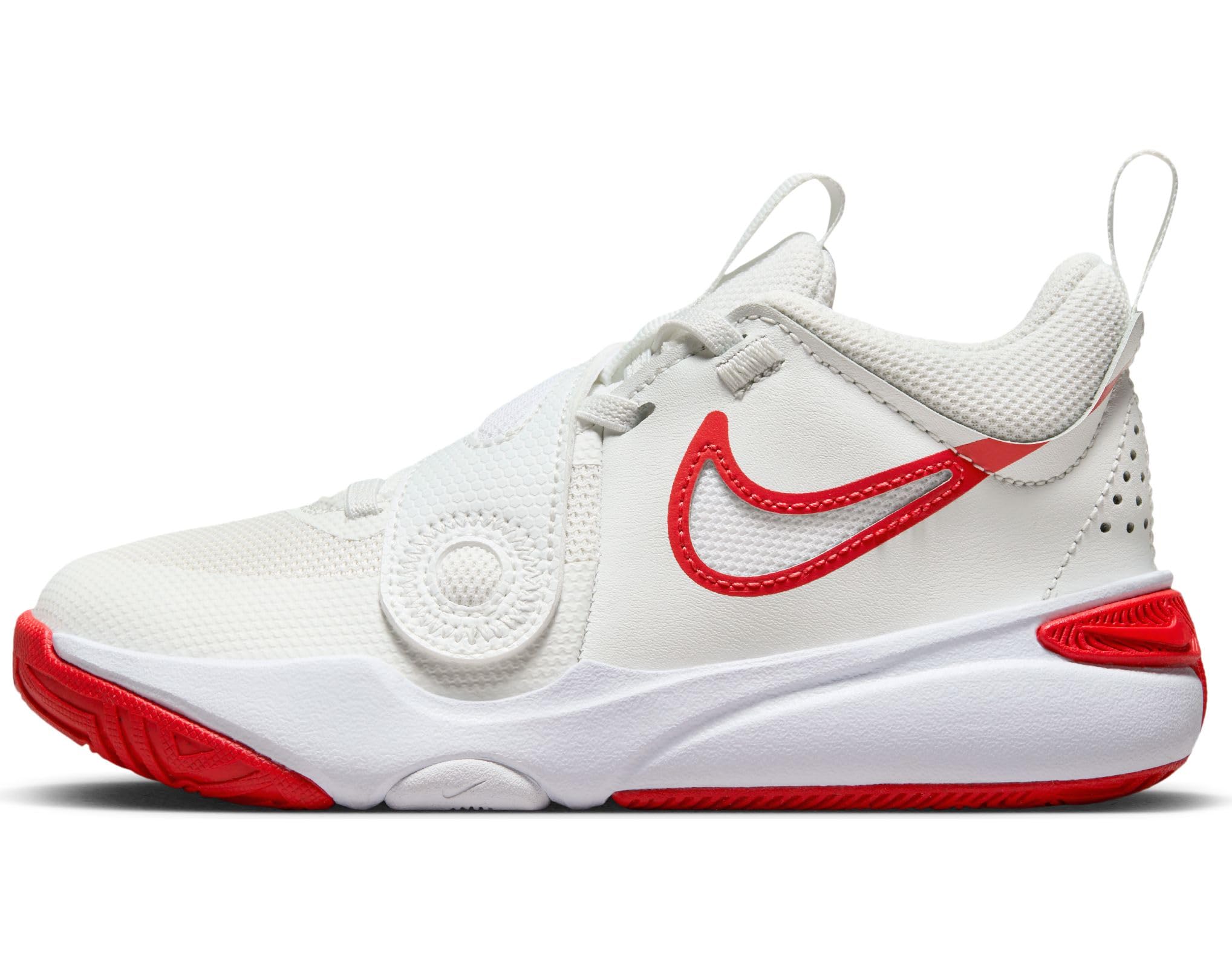 Nike Training Shoe, Summit White Track Red White, 7 US Unisex Big Kid