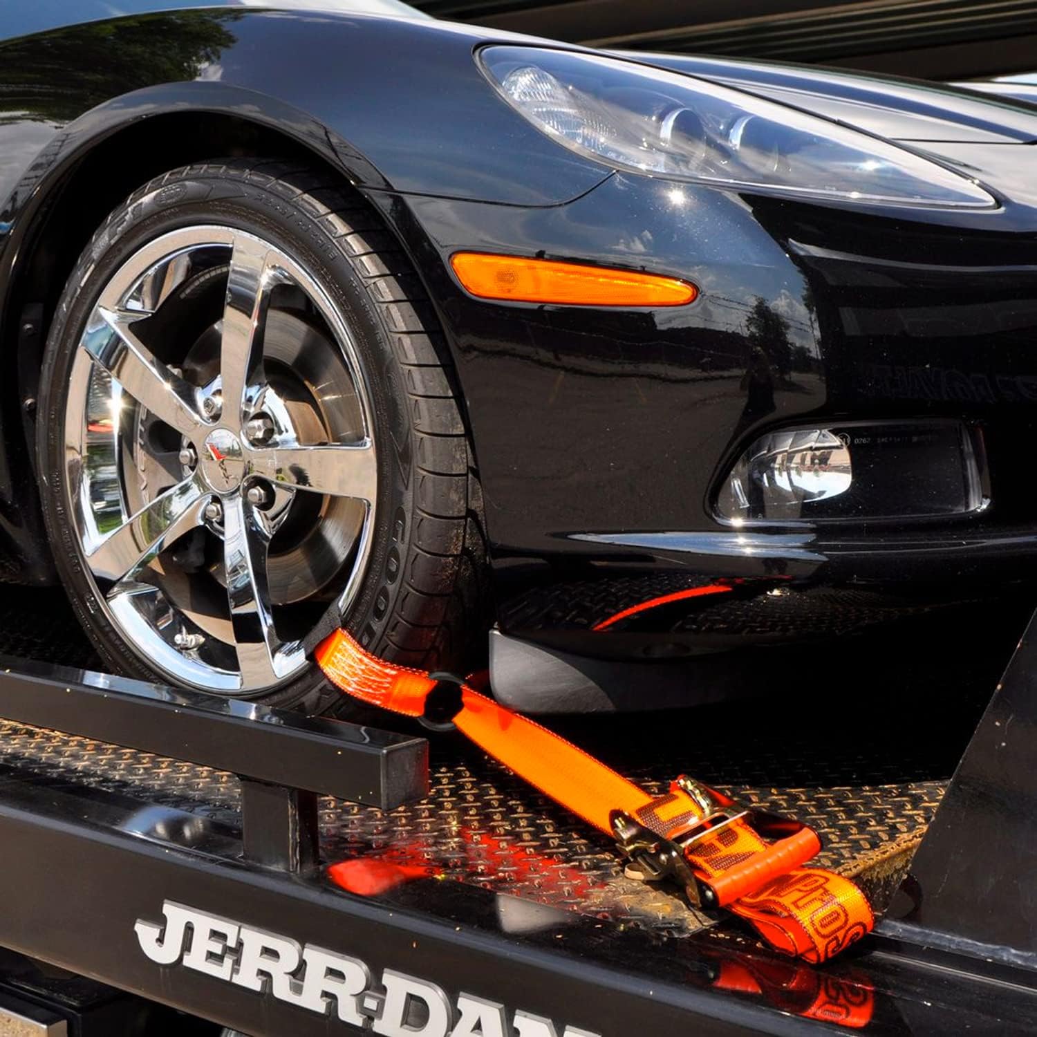 VULCAN Wheel Tie Down Kit with Snap Hook Ratchets - 4 Pack - PROSeries - 3,300 Pound Safe Working Load - Image 2