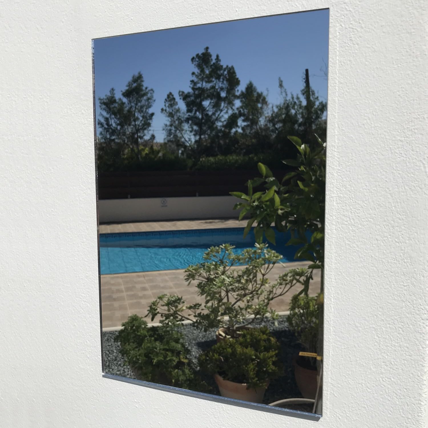 Servewell Mirrored Rectangular Garden Mirrors-35Cm X 25Cm-Silver - Mirror