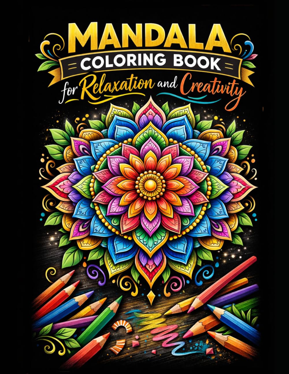 Mandala Coloring Book for Relaxation and Creativity: Simple, Bold Designs for All Ages