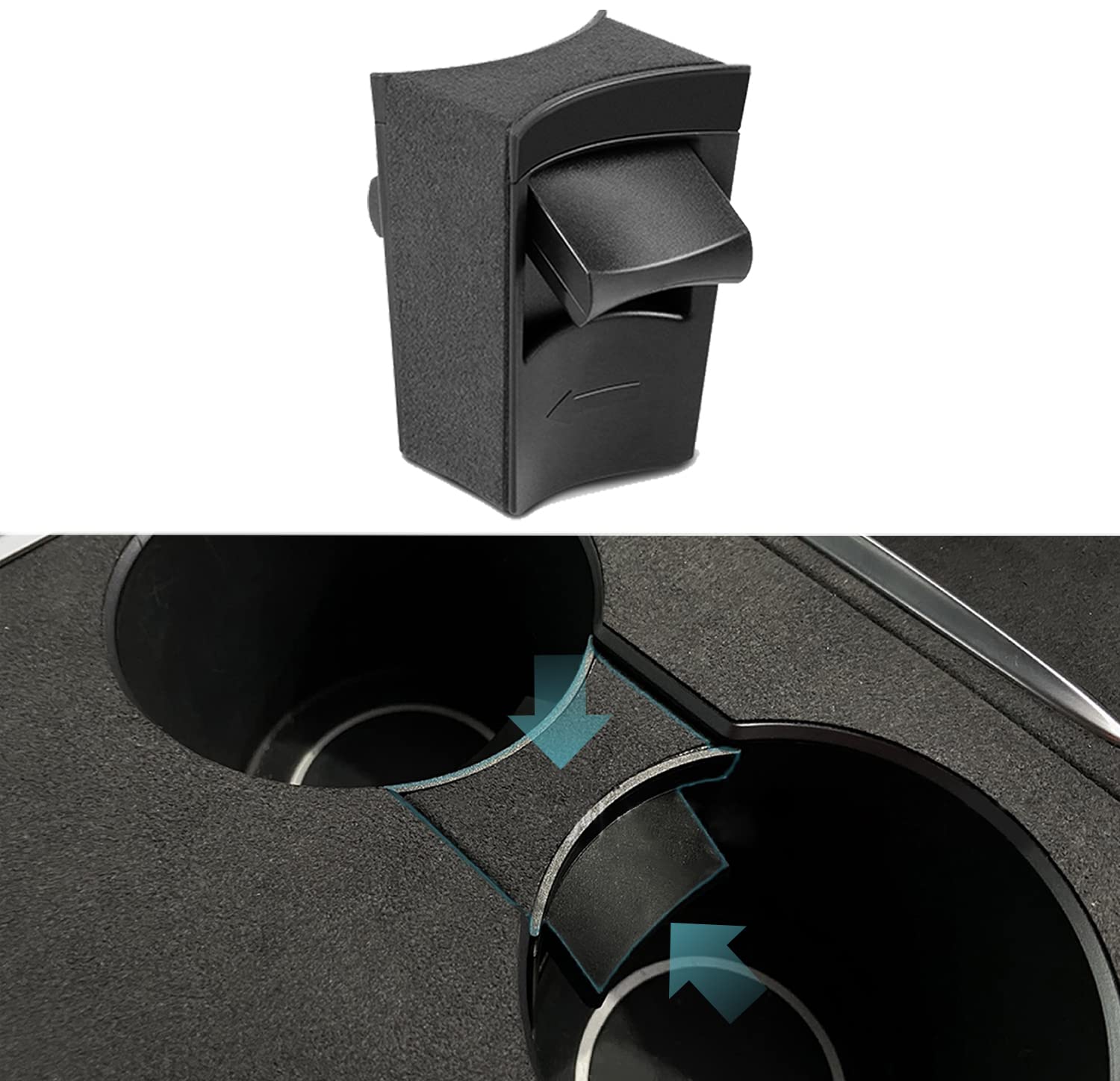 Buy Tesla Cup Holder Insert Limiter Car Slot Slip Limit Clip Water Cup