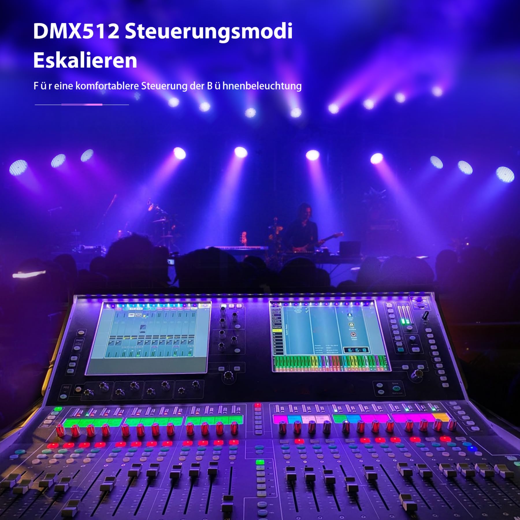 BETOPPER Discokugel LED 200W Par Bühnenlicht 54x4W mit RGBW 4-in-1 2P | DMX512 Leichte Stroboskop Discolicht Partylicht mit Moving Head Effekten, für DJ Party Deko Hochzeit Club Bars Show