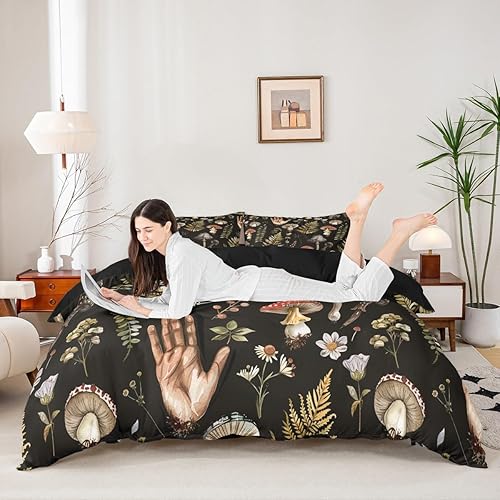 Vista 18 de Feelyou - Juego de funda de edredón de microfibra moderno para cama individual, matrimonial, queen o king, con fundas de almohada, diseño de París