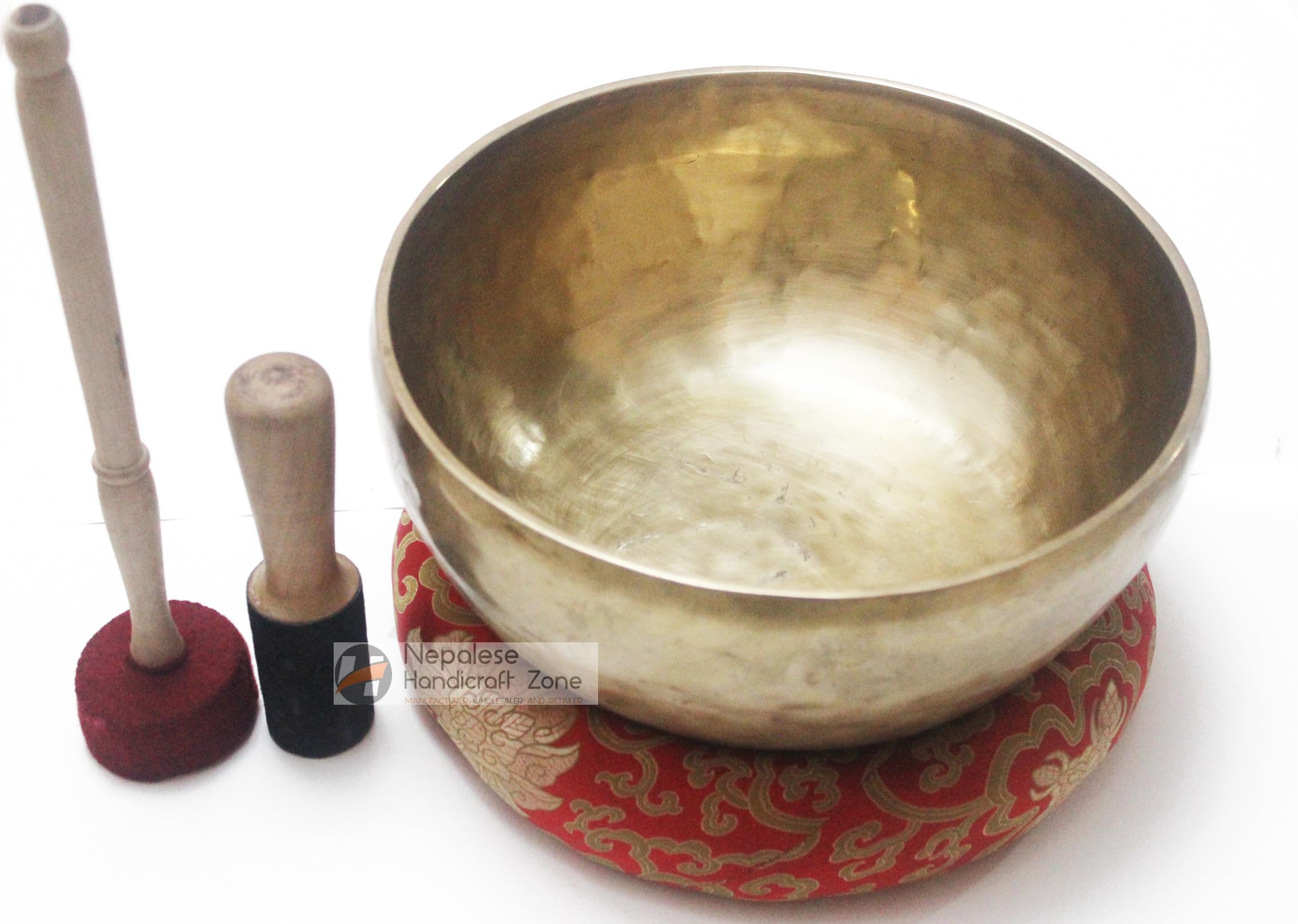 Tibetan Plain Singing Bowl - Meditation Bowl-Handmade Bowl Set by Nepalese Handicraft Zone (12