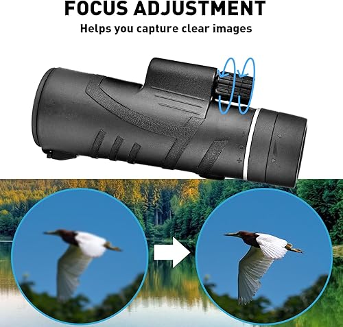 Miniatura 2 de 12×50 Portable Monocular Telescope,BAK4 Prism Lens Suitable for Smart Phones Suitable for Outdoor Camping Bird Watching
