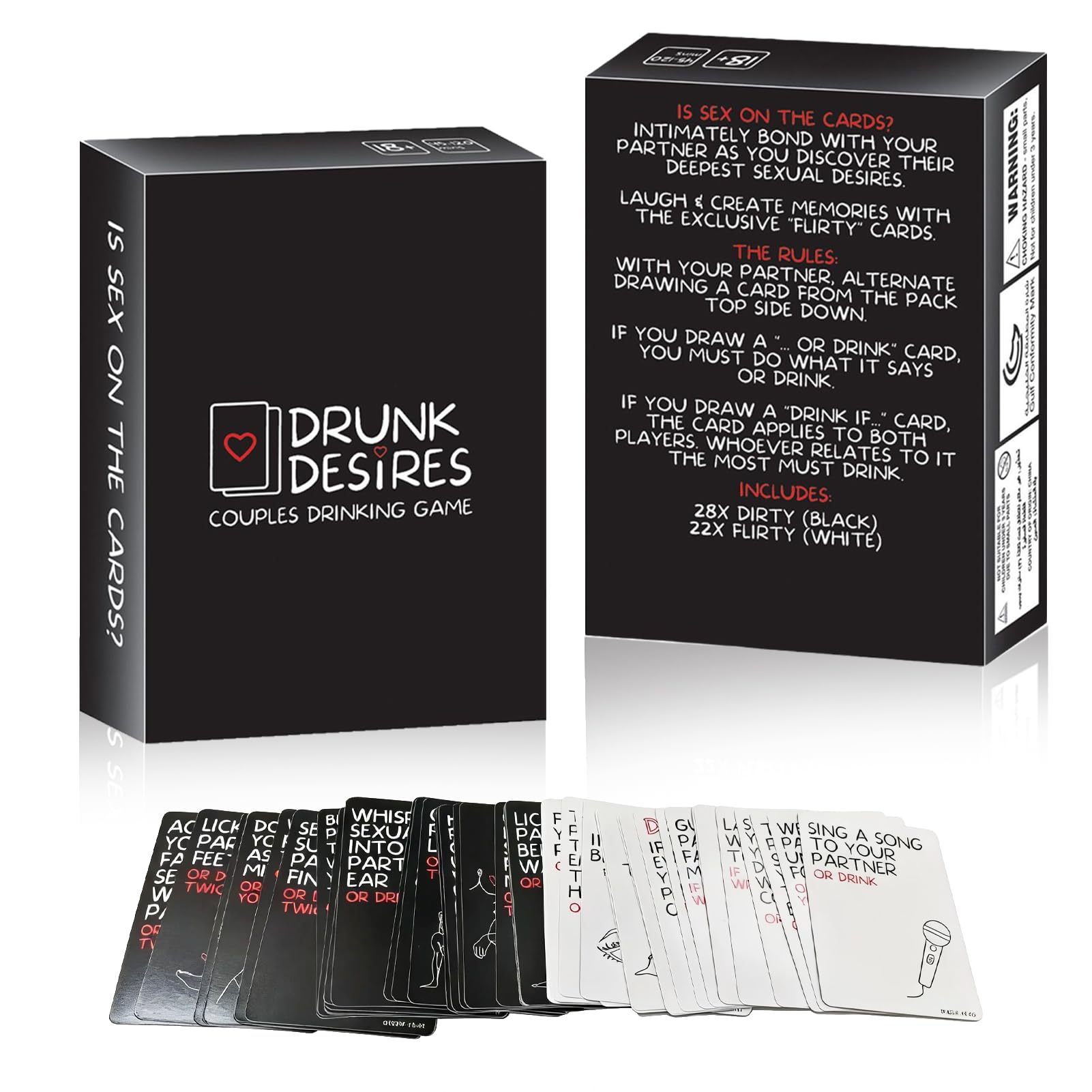 BDDZYBY Couples Game Cards, 50 Conversation Starter Cards for Adults, Fun Relationship Game for Him and Her, Romantic Gift Idea for Wedding, Valentine's Day, Anniversary & Date Night