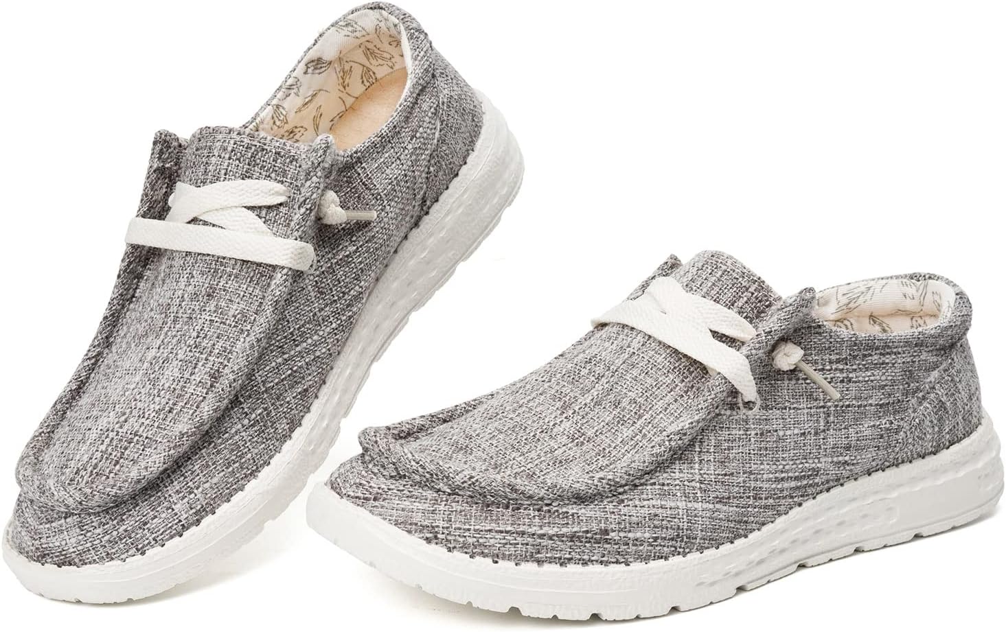 Women's Slip On Loafer Shoes Canvas Low Top Fashion Sneakers Casual Flat Comfortable Walking Shoes - Image 7