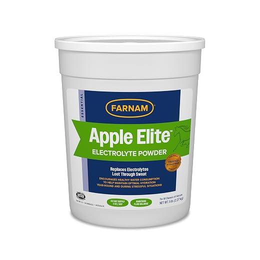 Farnam Apple Elite Horse Electrolytes Powder Supplement, 40 Day Supply