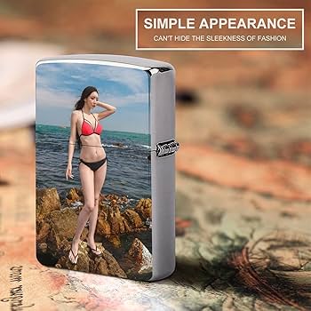 Amazon.co.jp: ライターケース ビキニの女性 シーサイド ライター 交換