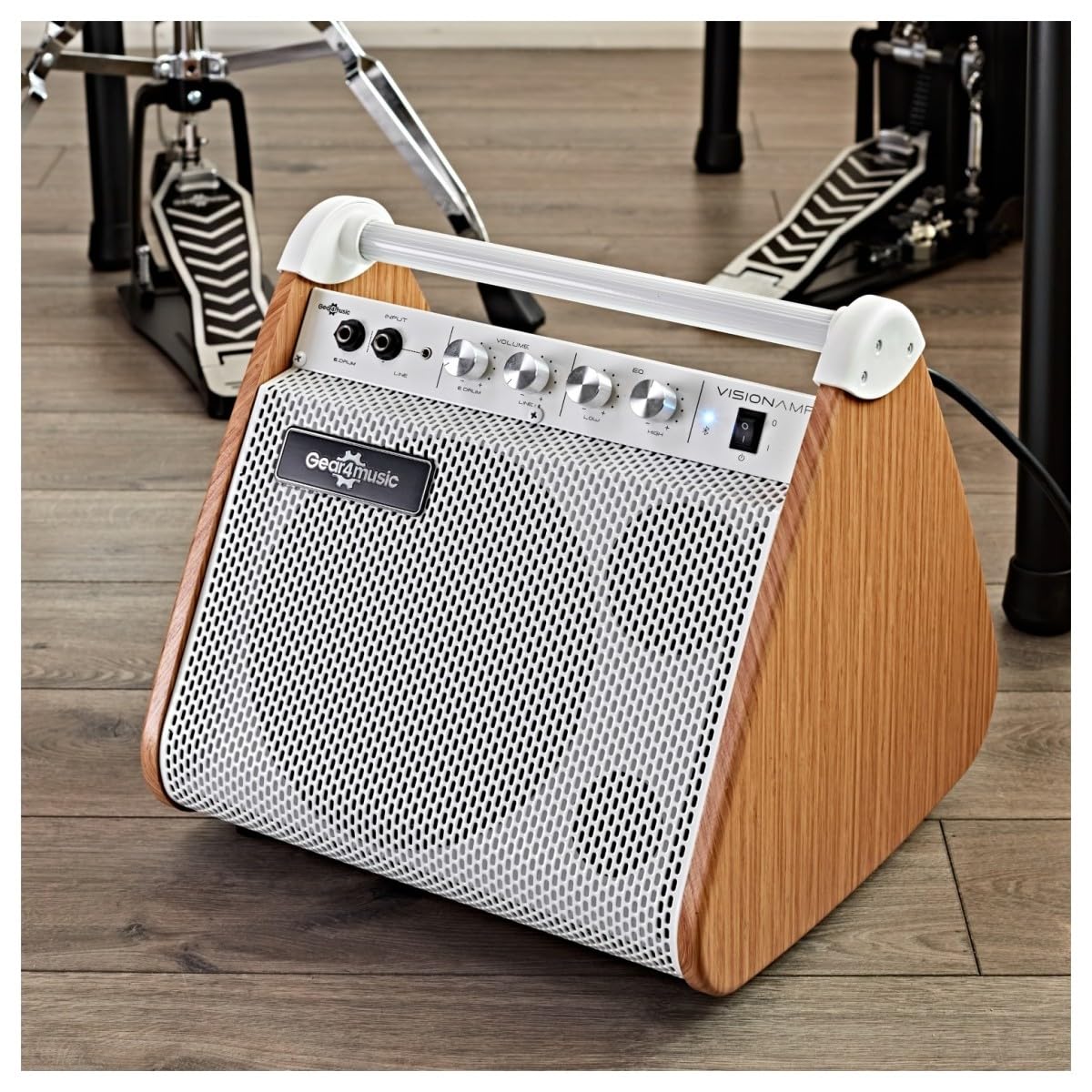 VISIONAMP Ampli pour Batterie Electronique & Clavier de Piano Numérique Portable - 50W
