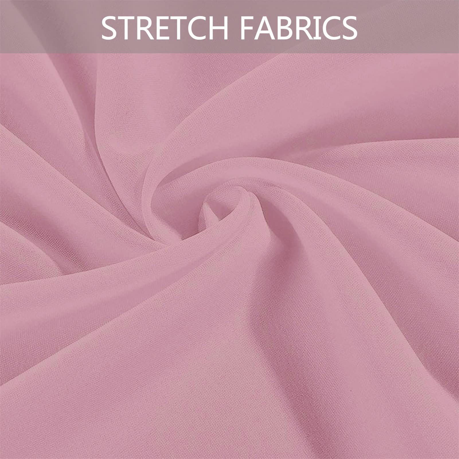 1/2/4pcs Housse De Table De Bistrot, Housse Mange Debout, Nappe Mange Debout Nappe Cocktail Ronde, Housse De Table De Extensible en Spandex pour Bar,Mariage,Cocktail (Pink,4Pcs-80cm)