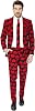 OppoSuits Fashionable Plain Party Suits for Men with Jacket Trousers and Tie
