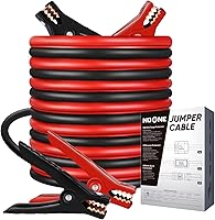Vista 11 de NoOne Cables de puente para batería de auto, cables de refuerzo automotriz resistentes para arrancar baterías muertas o débiles (10 pies (calibre 10)