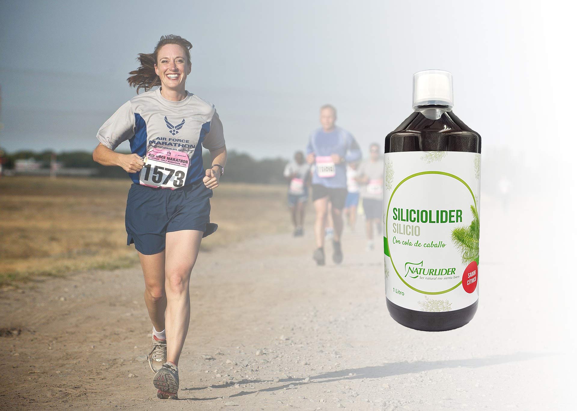 Naturlíder - Siliciolíder - Complemento con Silicio y Cola de caballo - Favorece la producción de colágeno - 1 litro