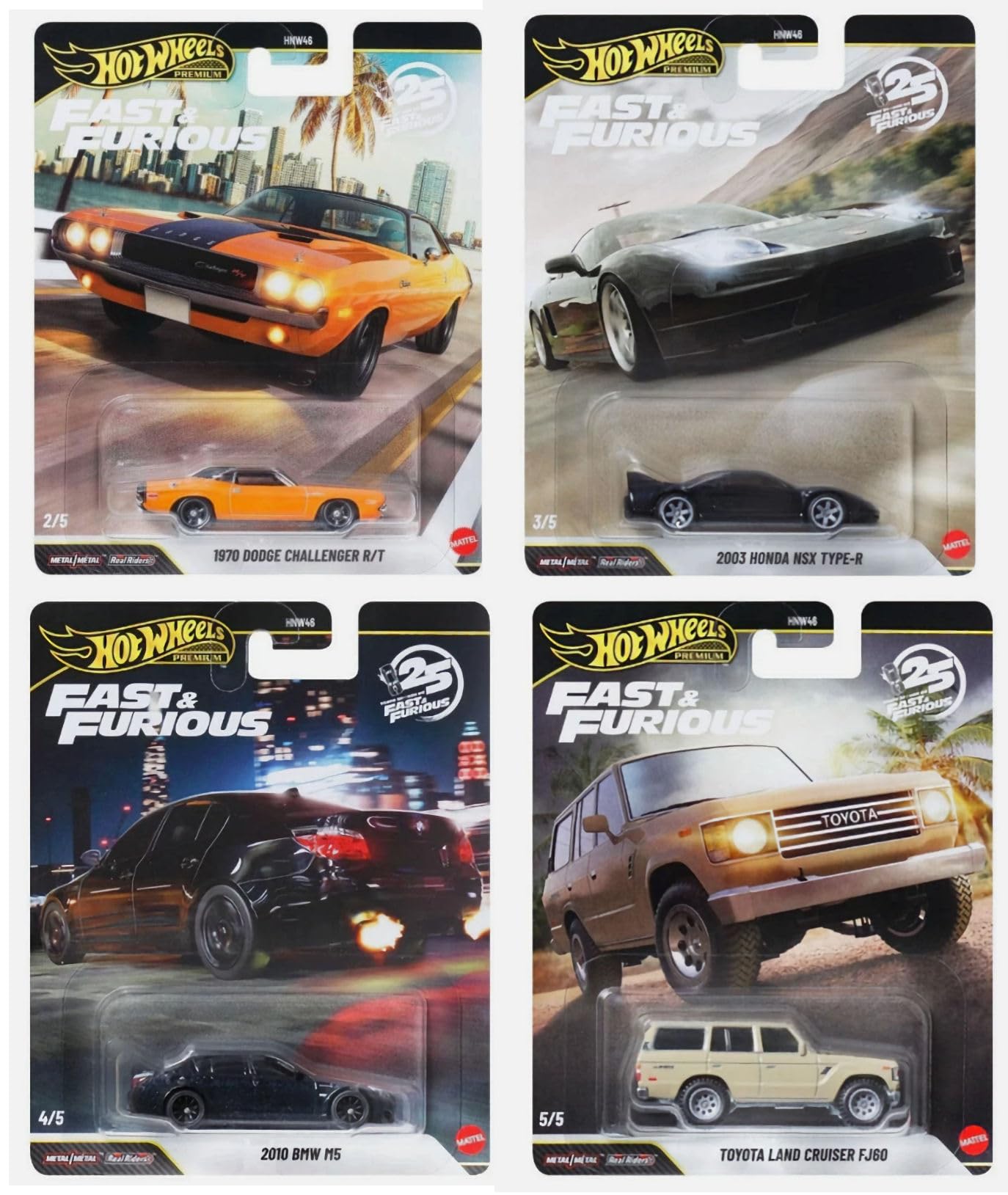 Amazon.com: Hot Wheels Premium Fast & Furious 25th Anniversary Die