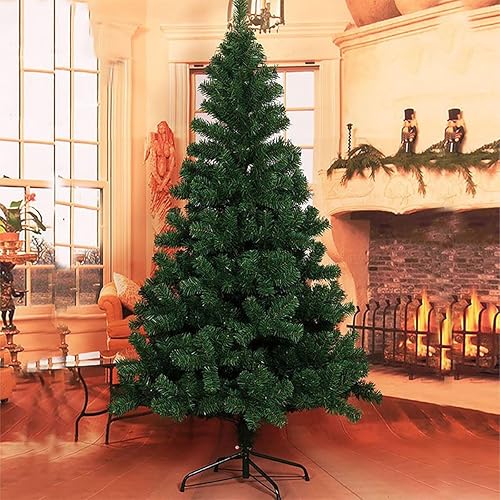 Miniatura 3 de WJCWHH Árbol de Navidad artificial de abeto verde para decoración del hogar, oficina y fiesta, ligero y fácil de montar, soporte plegable, 5 pies