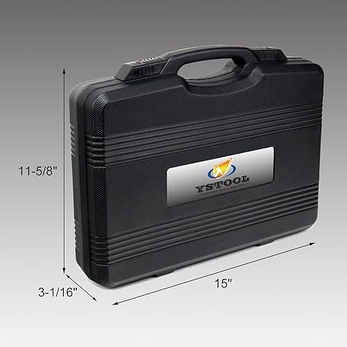 Miniatura 9 de Pinza de freno neumática, pistón, herramienta de extensión de compresión de espalda de viento, kit de 23 piezas, juego de herramientas de aire para