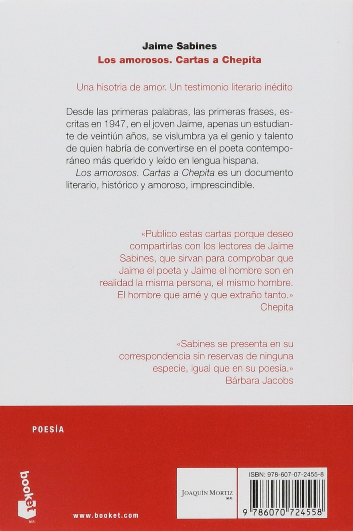 Los Amorosos: Cartas a Chepita (Poesía) / The Lovers (Poems)
