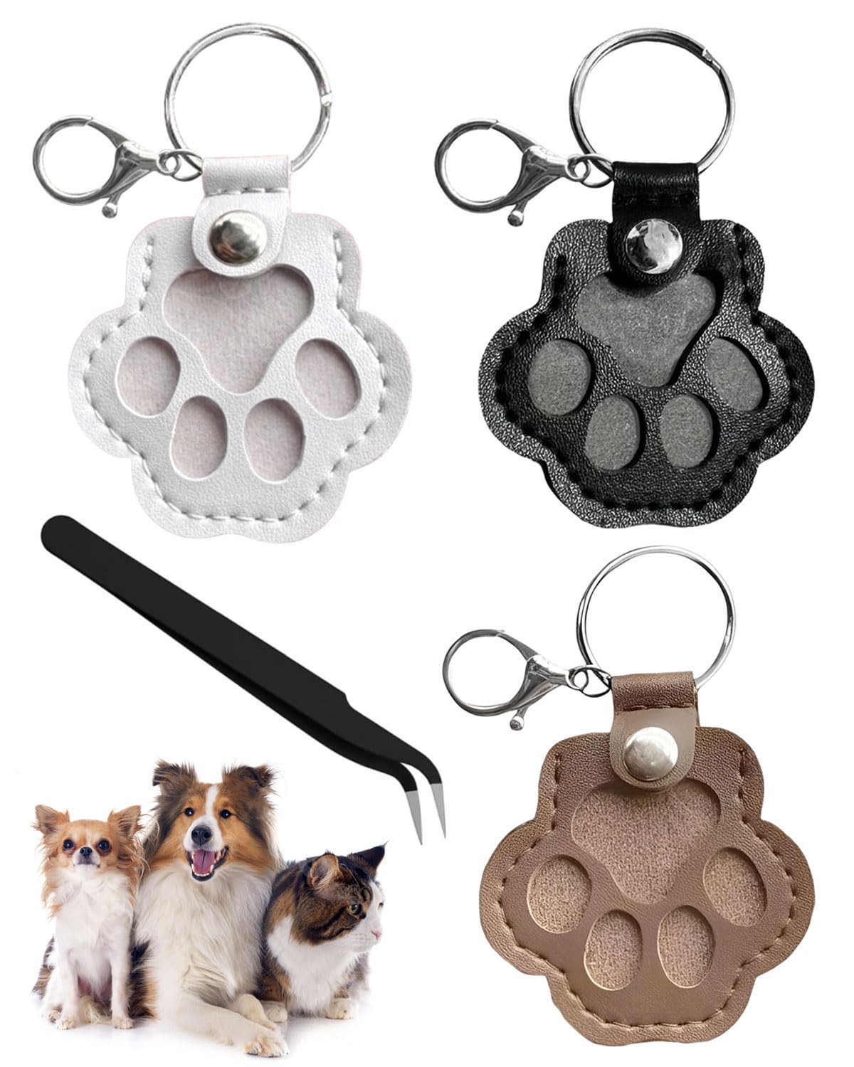 Portachiavi Memorial Hair Keeper per Peli di Animali Domestici Cane Gatto
