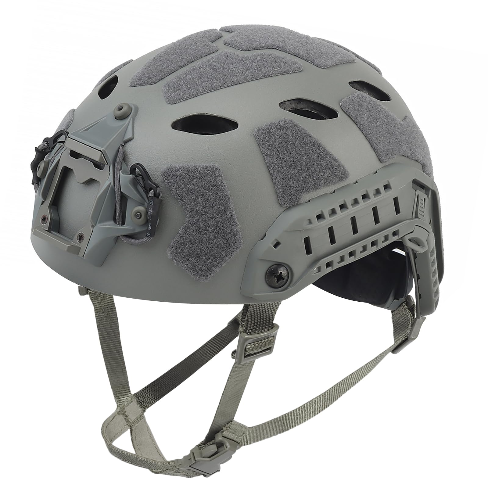 AOUTACC Lightweight Tactical Fast Helmet, Military Integrated Helmet with NVG Mount Base, Side Rails,Pre-Slotted Headset Strap for Outdoor Sports, CS