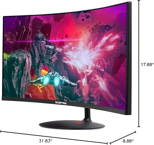Miniatura 7 de Sceptre Monitor LED creativo de 34 pulgadas curvado ultra ancho 21 9 2560 x 1080 sin marco HDMI DisplayPort hasta 100Hz, negro máquina 2020