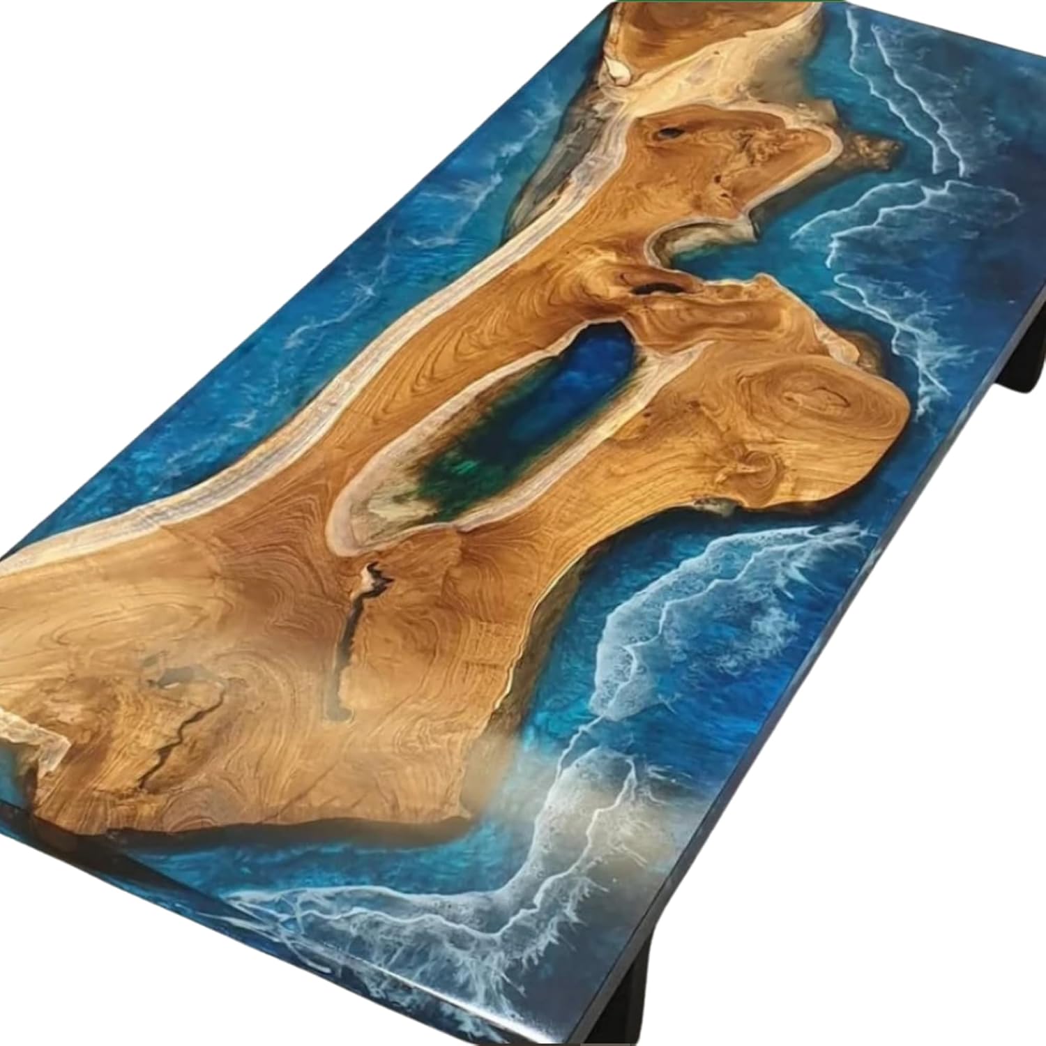 Amazon.com: Personalized Ocean Resin Epoxy Table, Custom Luxury Epoxy ...
