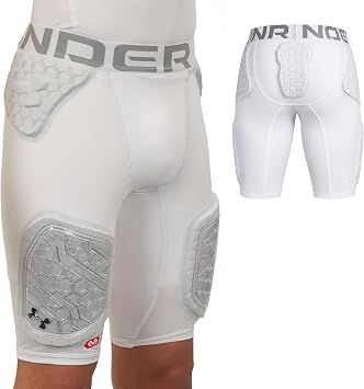 Under Armour Gameday Pro 5-Pad Youth Football Girdle Compression Shorts Boys Padded Protective Gear