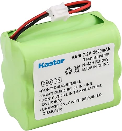 Kastar Paquete de 1 batería Ni-MH de 7.2V 2300mAh de repuesto para consola 2GIG BATT1X, 2GIG BATT2X, 2GIG-CNTRL2, 2GIG-CP2, 6MR2000AAY4Z,