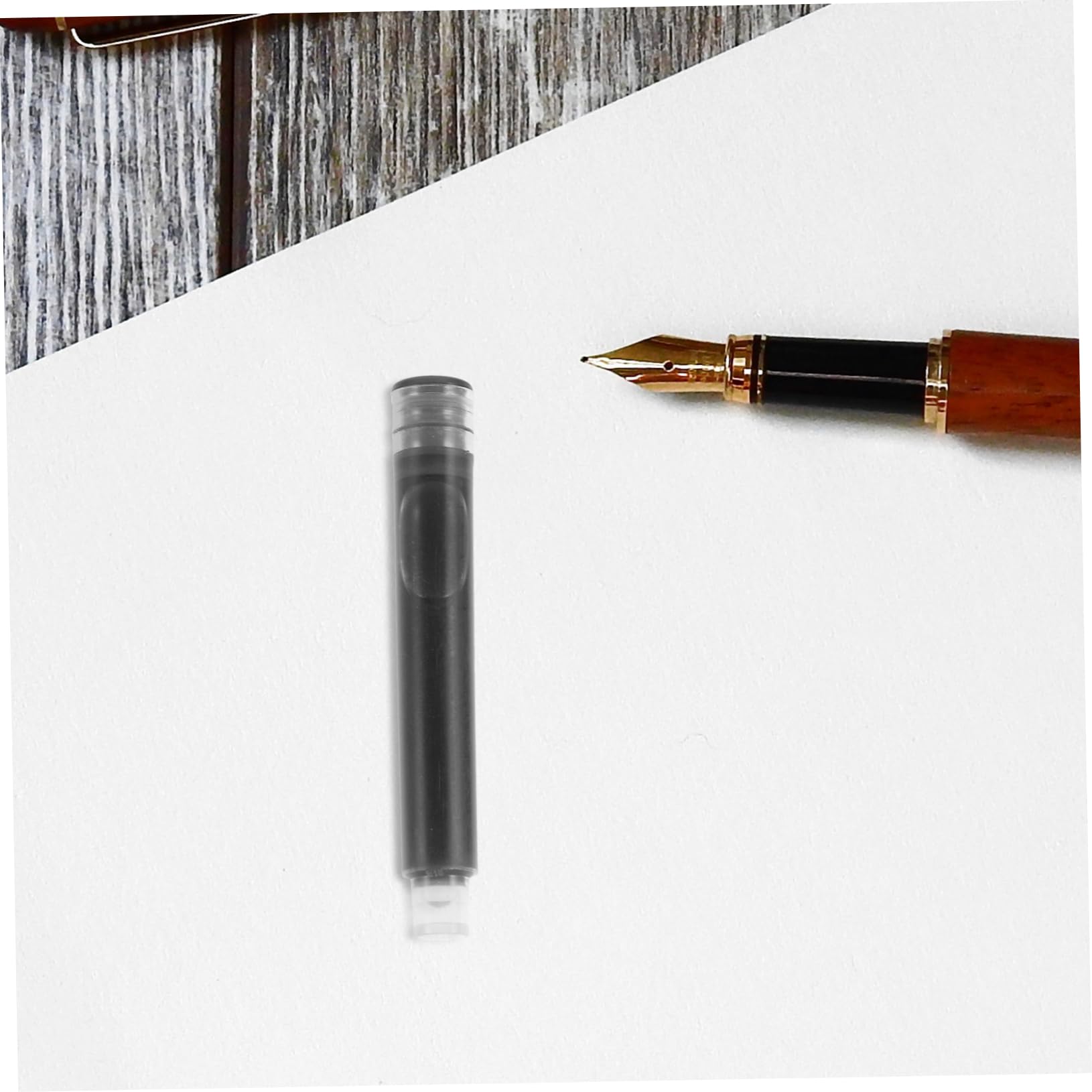 Uonlytech 5 Ensembles Stylo Étudiant Stylo Effaçable Stylo Plume Recharges De Stylo Stylo À Encre Effaçable Grand Stylo Noir Stylo Plume Encre Pour Stylo Plume 100 pièces * 5