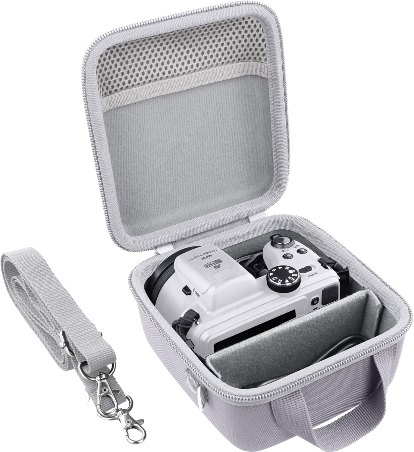 Camera Case Compatible with KODAK PIXPRO AZ405/AZ425/AZ255/AZ401/AZ528 Digital Camera Vlogging Camera,White Case