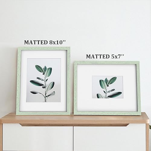 Vista 353 de Egofine Portarretratos de 9 x 12 pulgadas hecho de madera maciza con plexiglás, fotos de 5 x 7/6 x 8 con paspartú o de 9 x 12 pulgadas sin paspartú