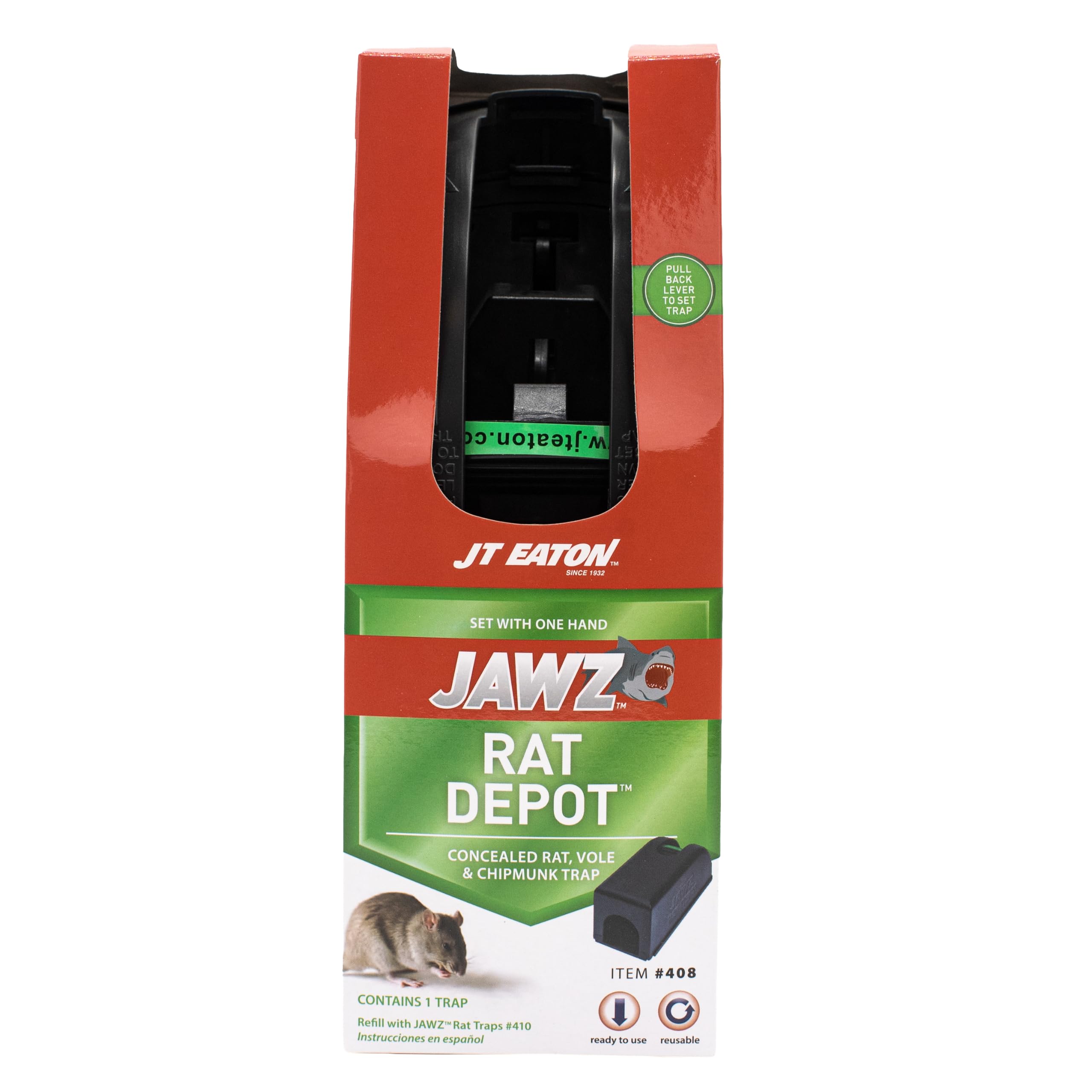 Amazon.com : J T Eaton JT Eaton 408 Jawz Depot Covered Rat and