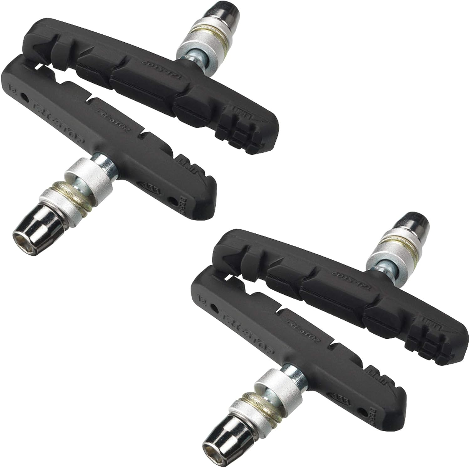BBB BBS-16 V-Brake Shoes, Tri-Stop, Front and Rear Pairs, Compatible with Shimano for Mountain and Cross Bikes