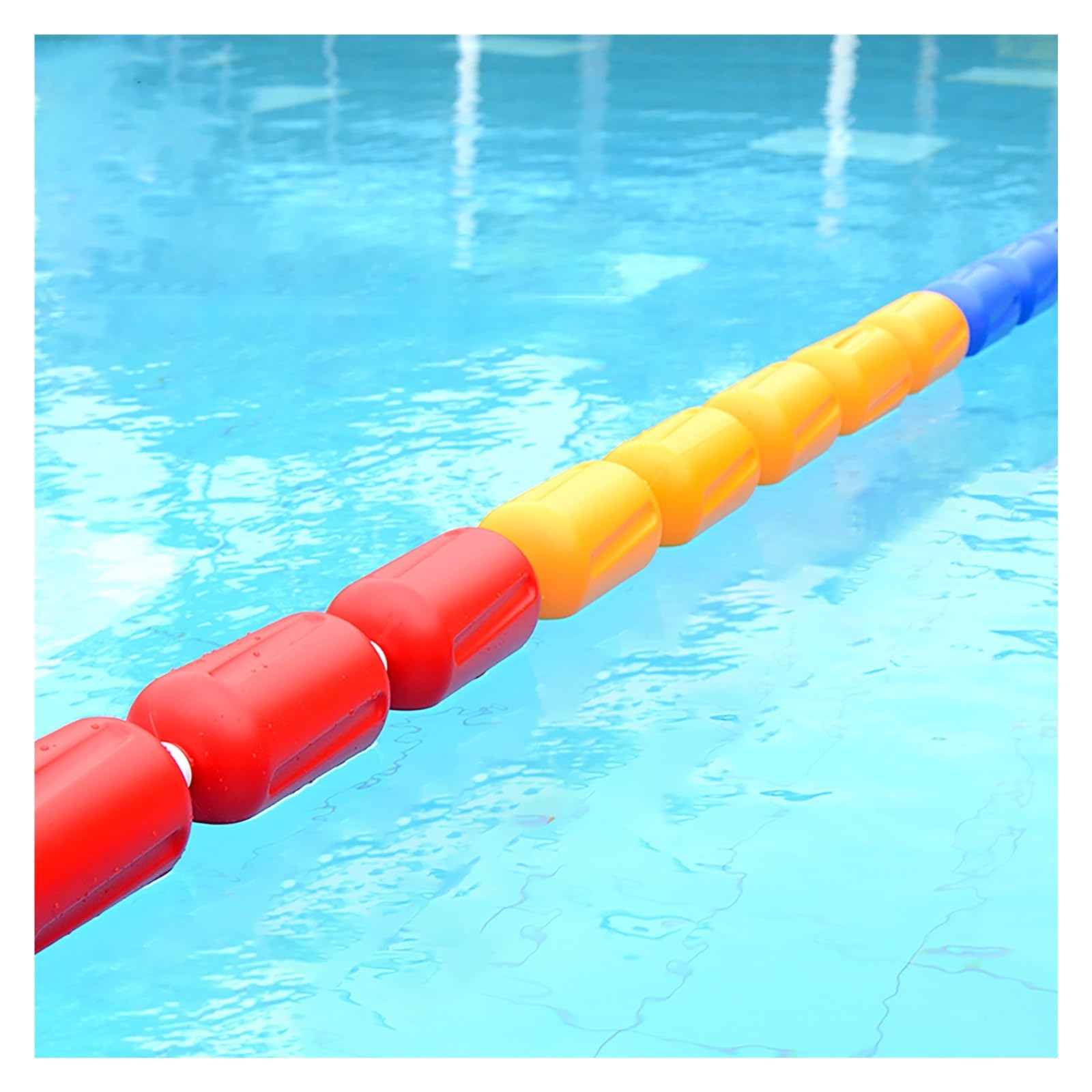Kit di divisori per piscina, corda galleggiante e boa, per allenamento di nuoto, cetiti e ricreazione, corda per marcatura per prestazioni migliorate