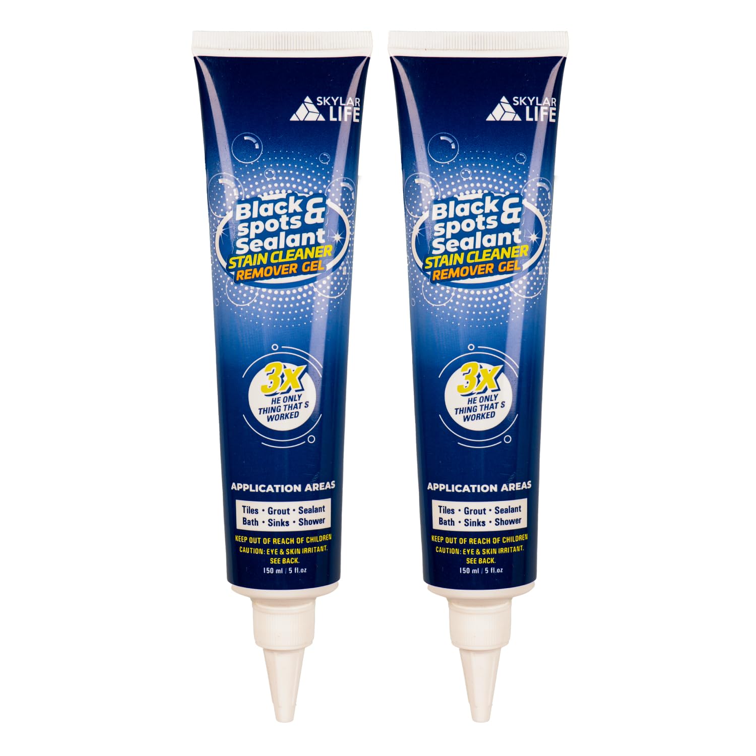 SKYLAR LIFE Home Grout Stain and Sealant Stain Whitener for Tiles Grout Sealant Bath Sinks Showers (2-Pack)