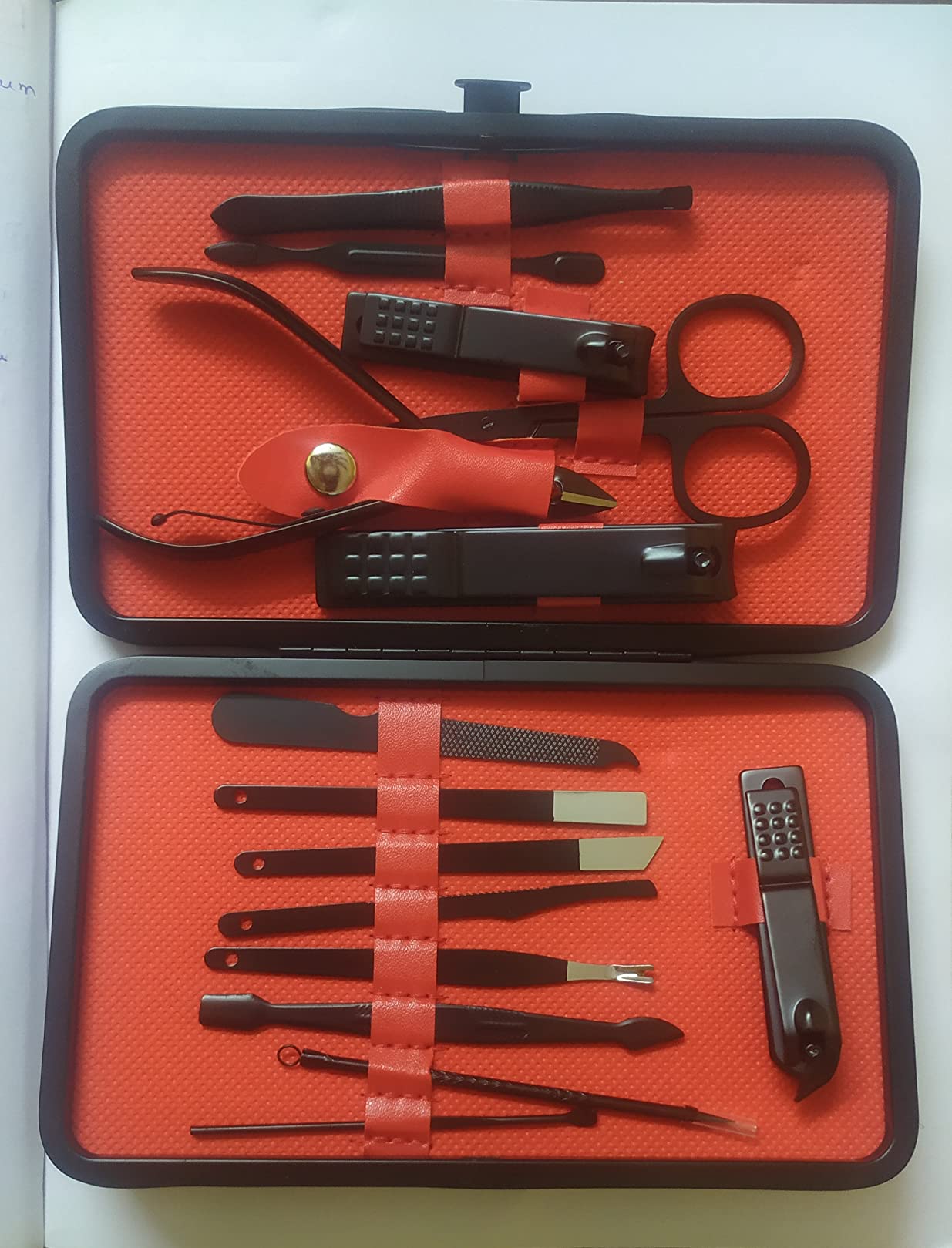 hiltree Manicure Pedicure 15 Tools Set with Nail Clippers(3 set) and ...