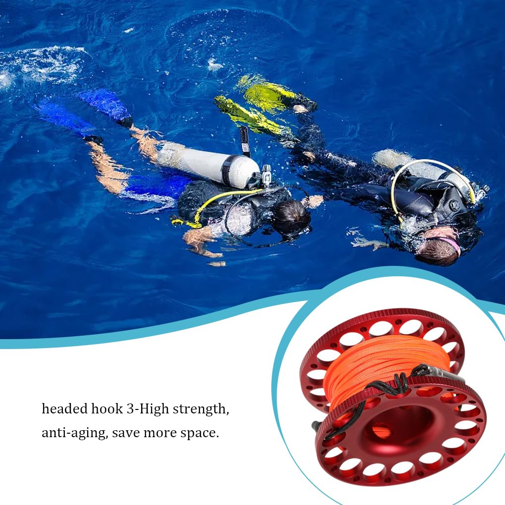 Dive Reel Bobina Professionale in Alluminio con moschettone