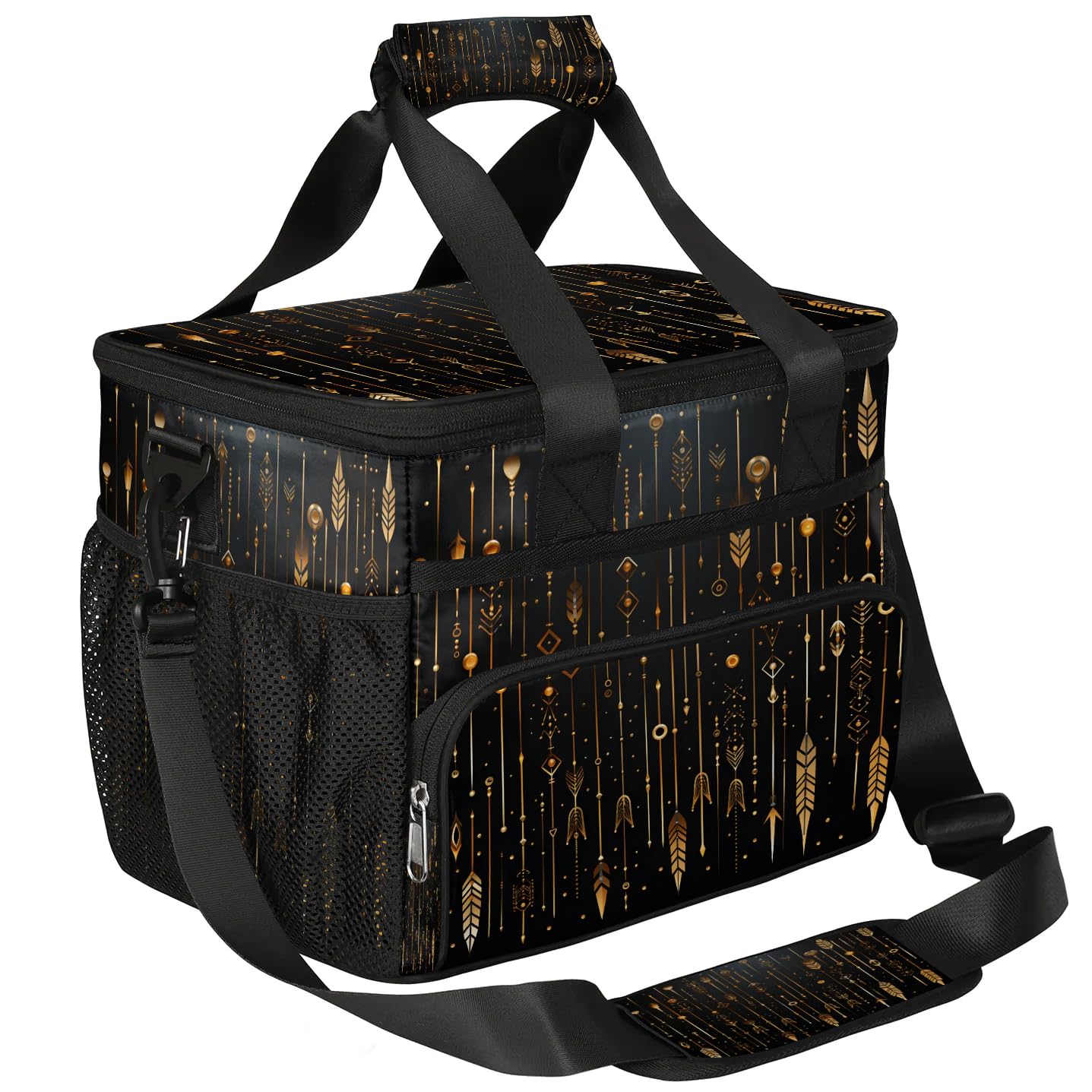 Lunch Box for Men Heavy Duty Insulated Lunch Bag for Women Ethnic Golden Arrow Lunchbox for Adults Lunch